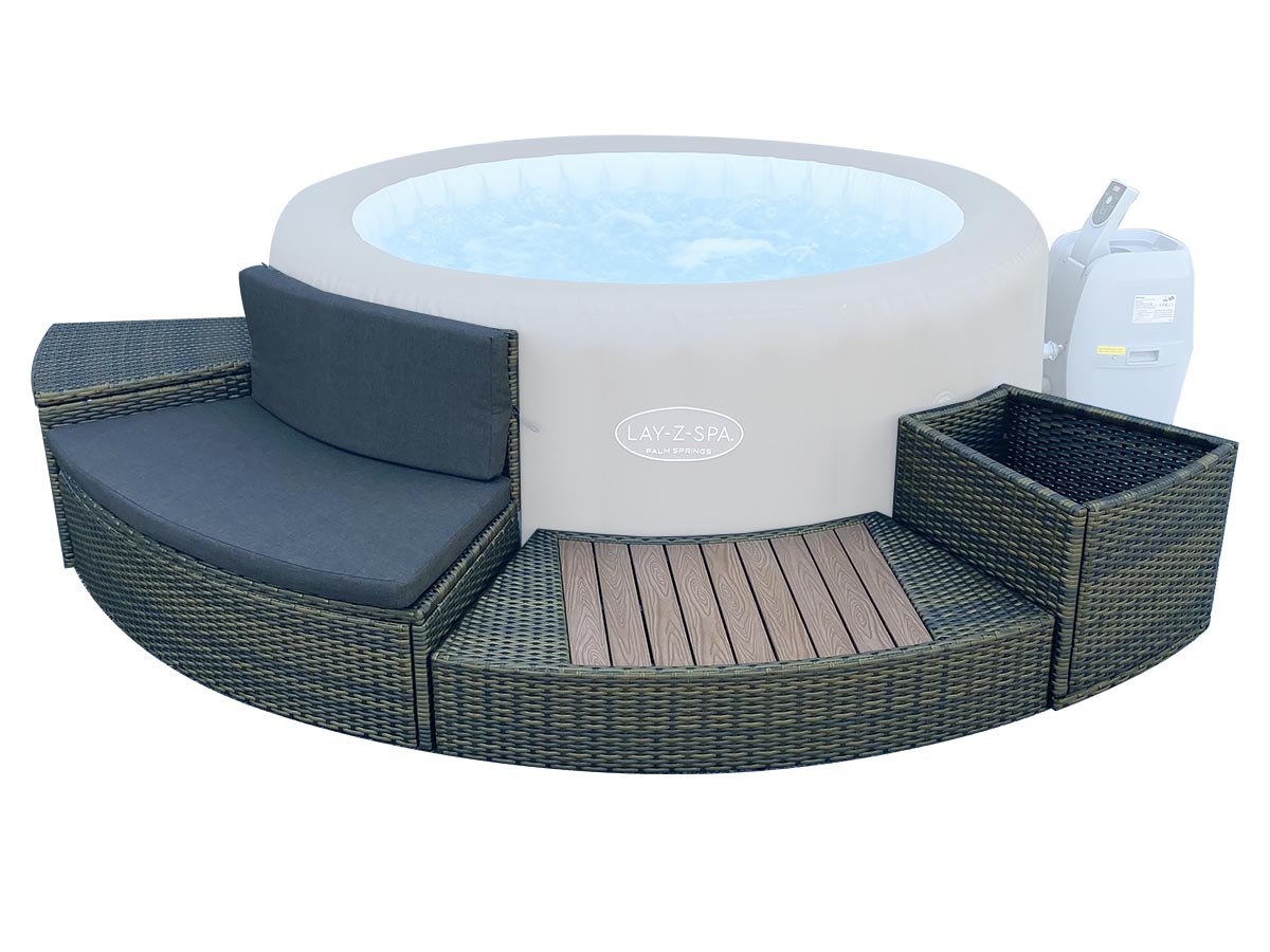 Ensemble mobilier 4 modules pour spa gonflable Lay-Z-Spa rond - Bestway