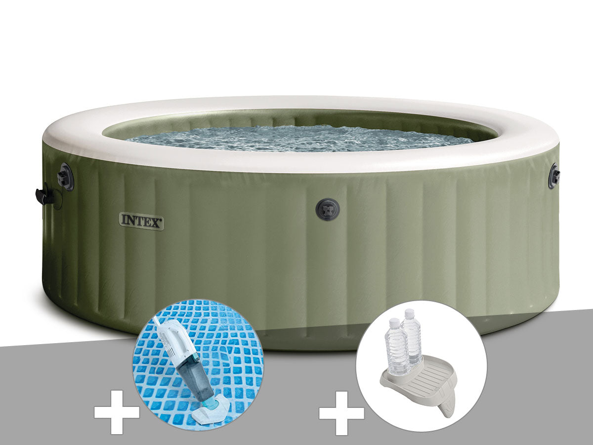 Spa gonflable PureSpa Olive rond Bulles 8 places - Intex