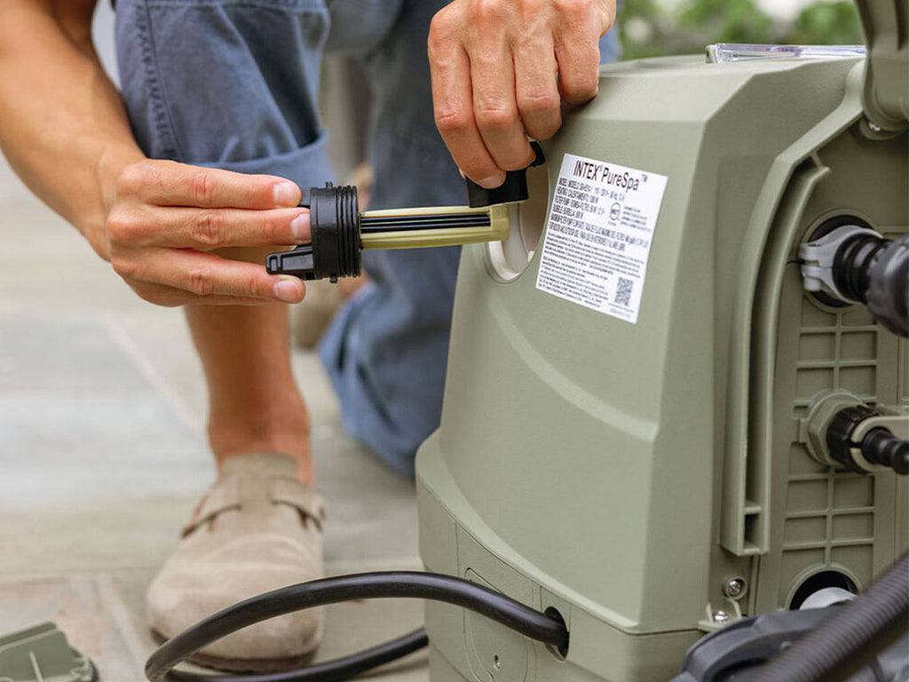 Spa gonflable PureSpa Olive rond Bulles 4 places - Intex