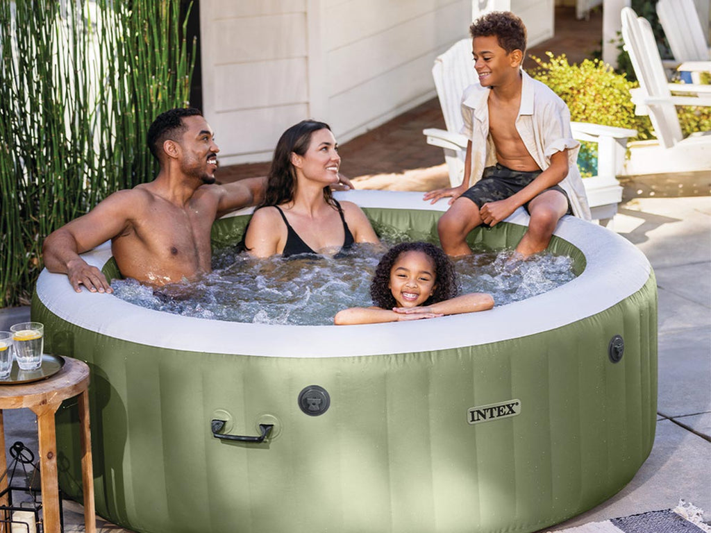 Spa gonflable PureSpa Olive rond Bulles 4 places - Intex