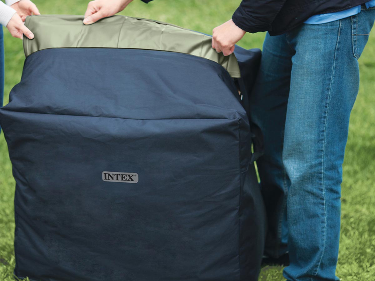 Spa gonflable PureSpa Olive rond Bulles 4 places - Intex