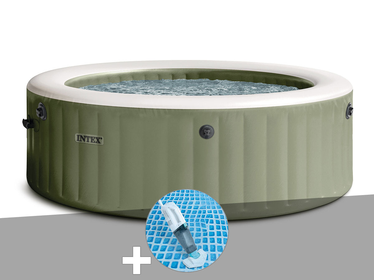 Spa gonflable PureSpa Olive rond Bulles 6 places - Intex