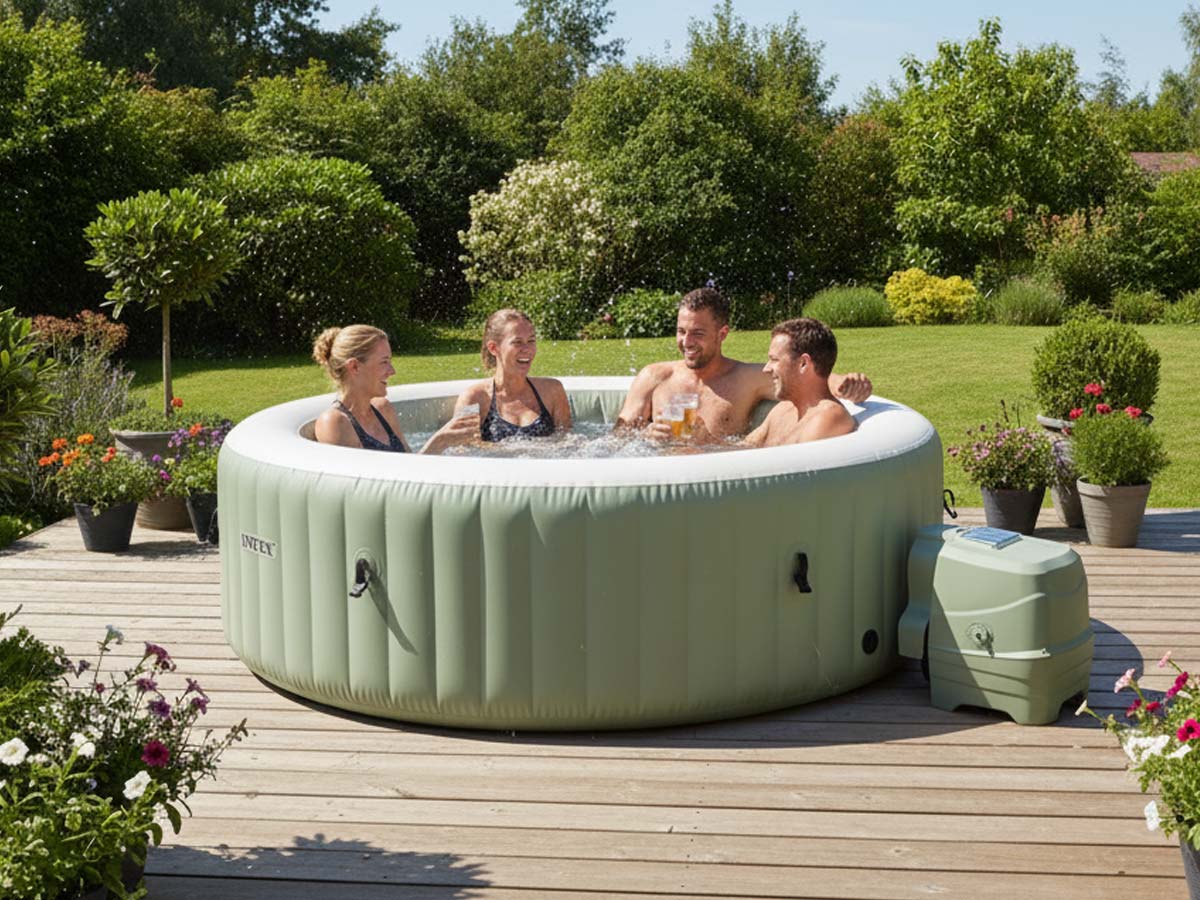 Spa gonflable PureSpa Olive rond Bulles 6 places - Intex