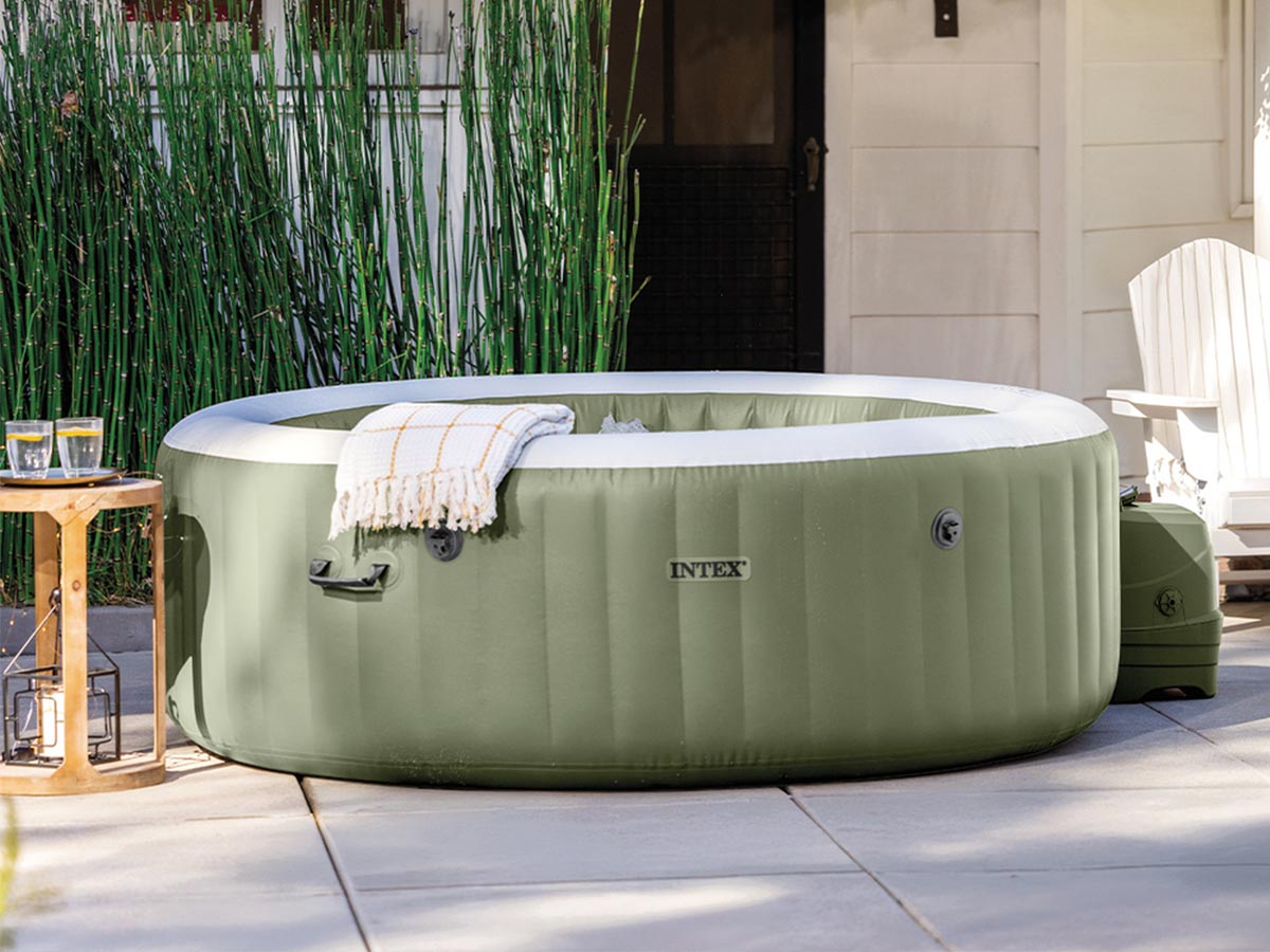Spa gonflable PureSpa Olive rond Bulles 6 places - Intex