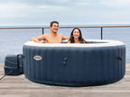 Spa gonflable PureSpa Blue Navy rond Bulles 6 places - Intex