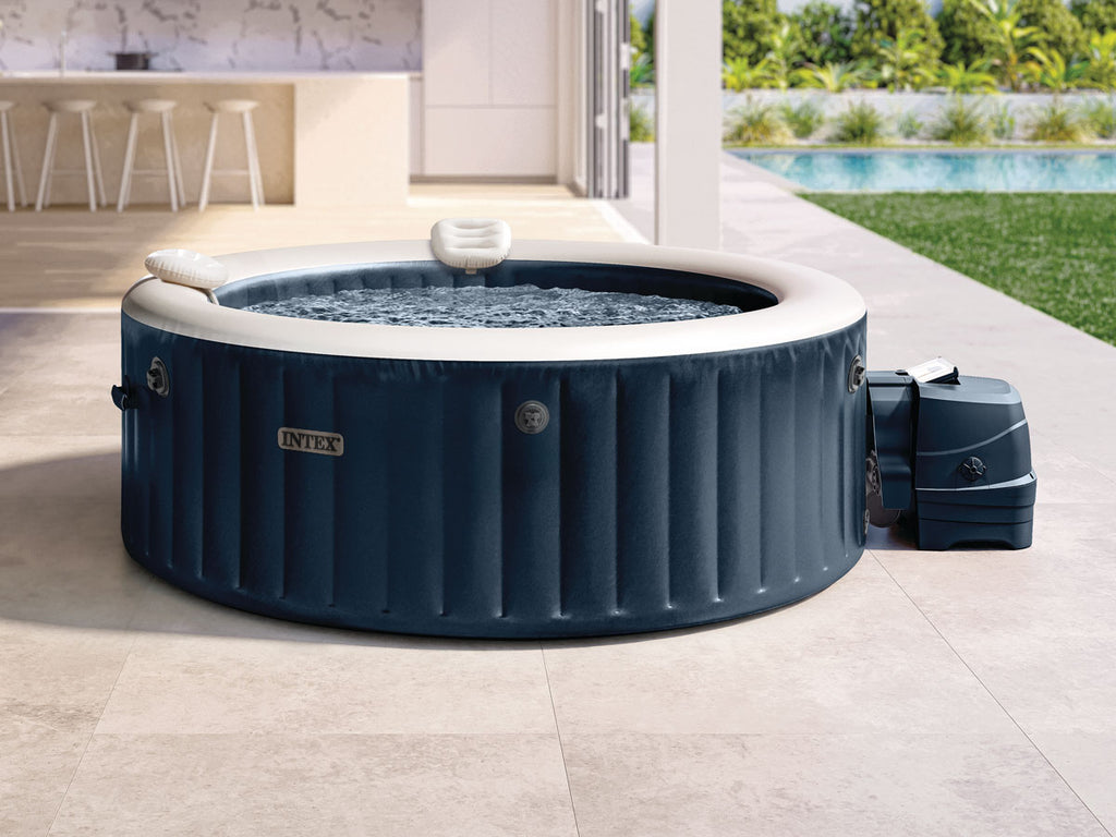 Spa gonflable PureSpa Blue Navy rond Bulles 6 places - Intex