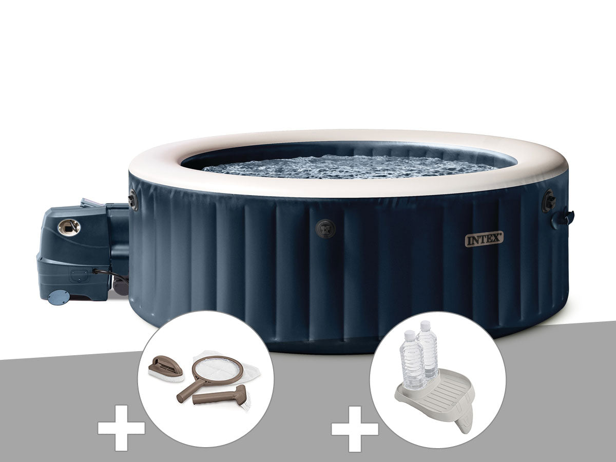 Spa gonflable PureSpa Blue Navy rond Bulles 6 places - Intex