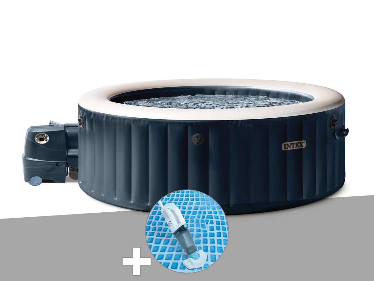 Spa gonflable PureSpa Blue Navy rond Bulles 6 places - Intex