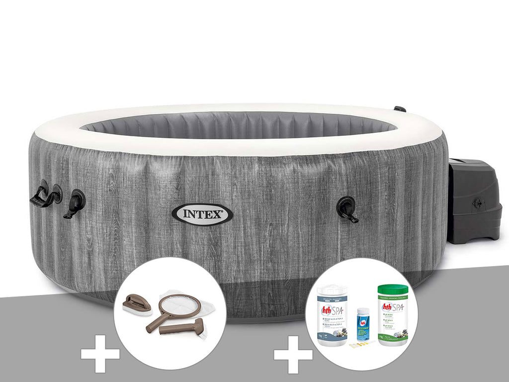 Spa gonflable PureSpa Baltik rond Bulles 4 places - Intex