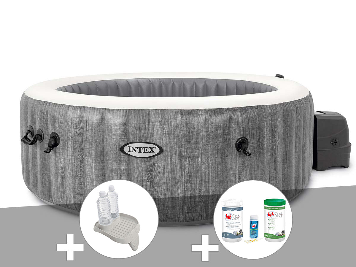 Spa gonflable PureSpa Baltik rond Bulles 4 places - Intex