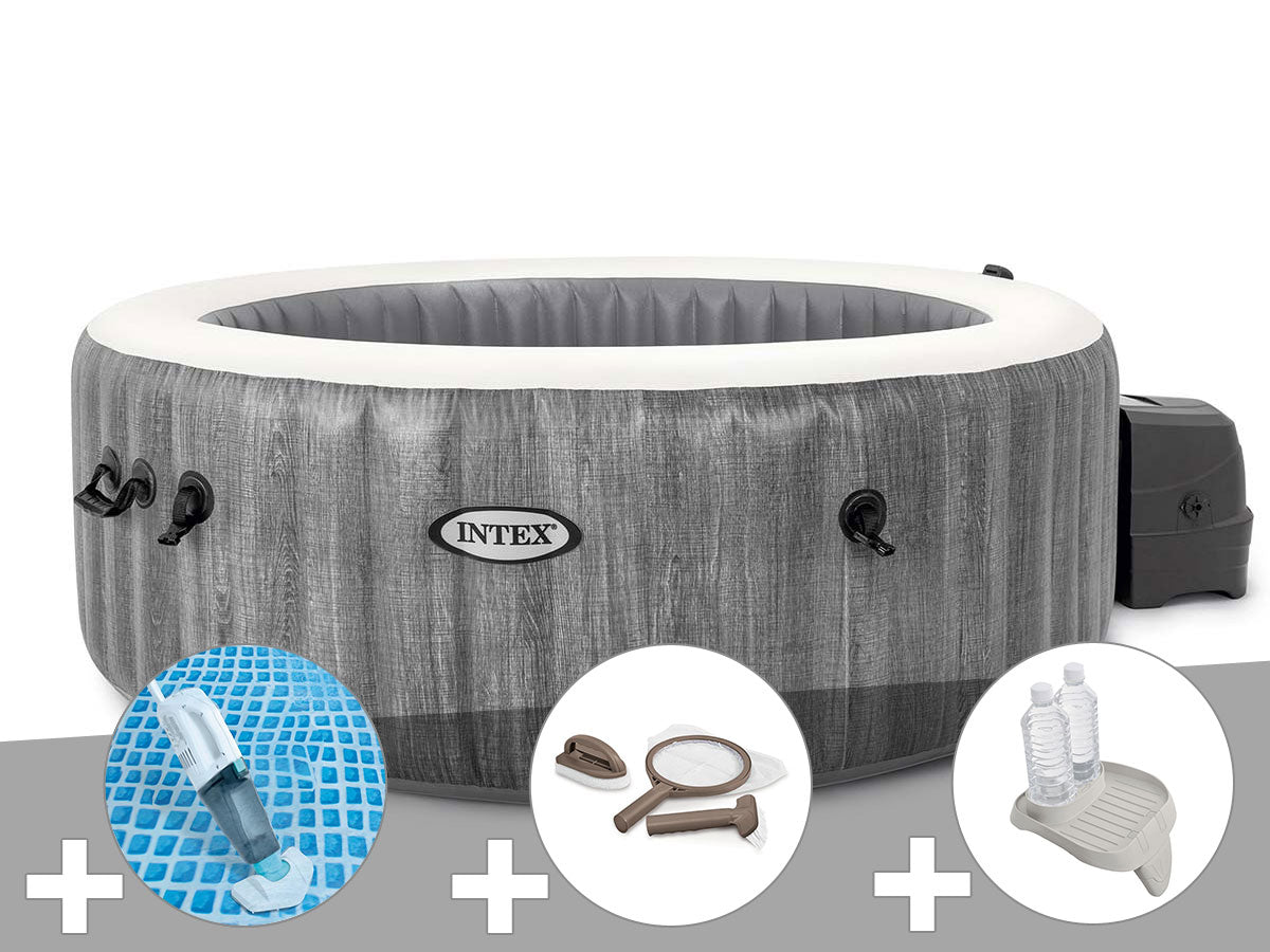 Spa gonflable PureSpa Baltik rond Bulles 4 places - Intex