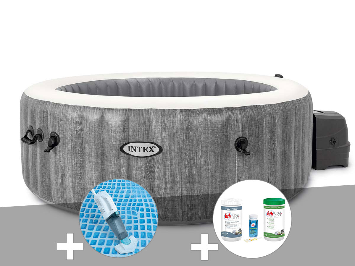 Spa gonflable PureSpa Baltik rond Bulles 4 places - Intex
