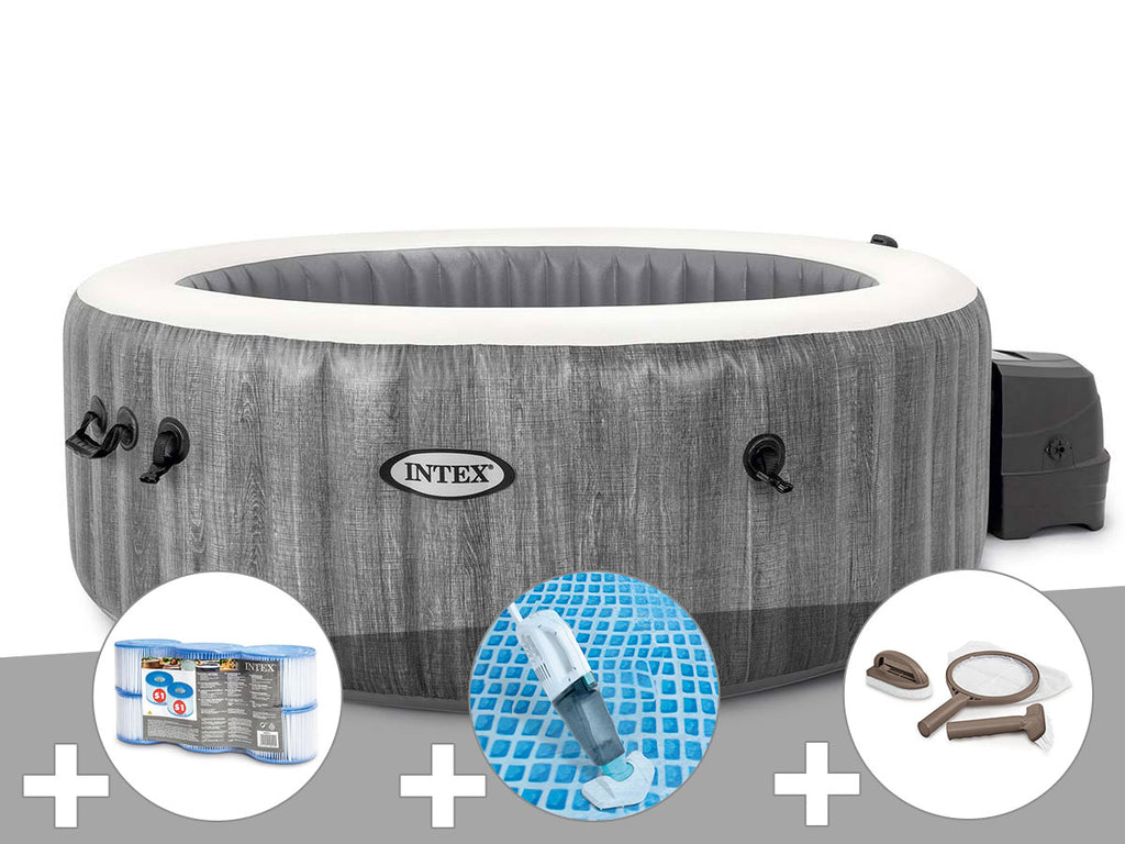 Spa gonflable PureSpa Baltik rond Bulles 4 places - Intex