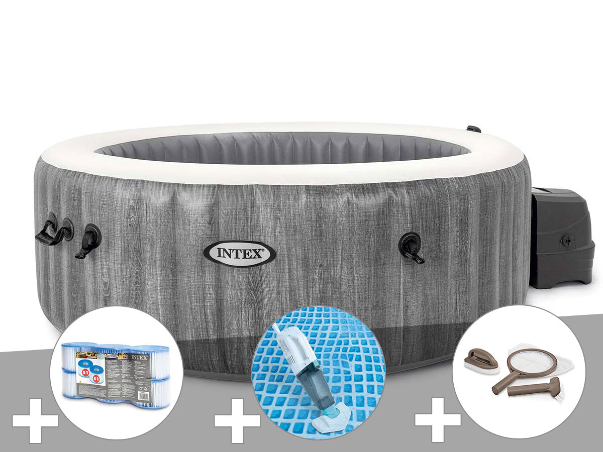 Spa gonflable PureSpa Baltik rond Bulles 4 places - Intex