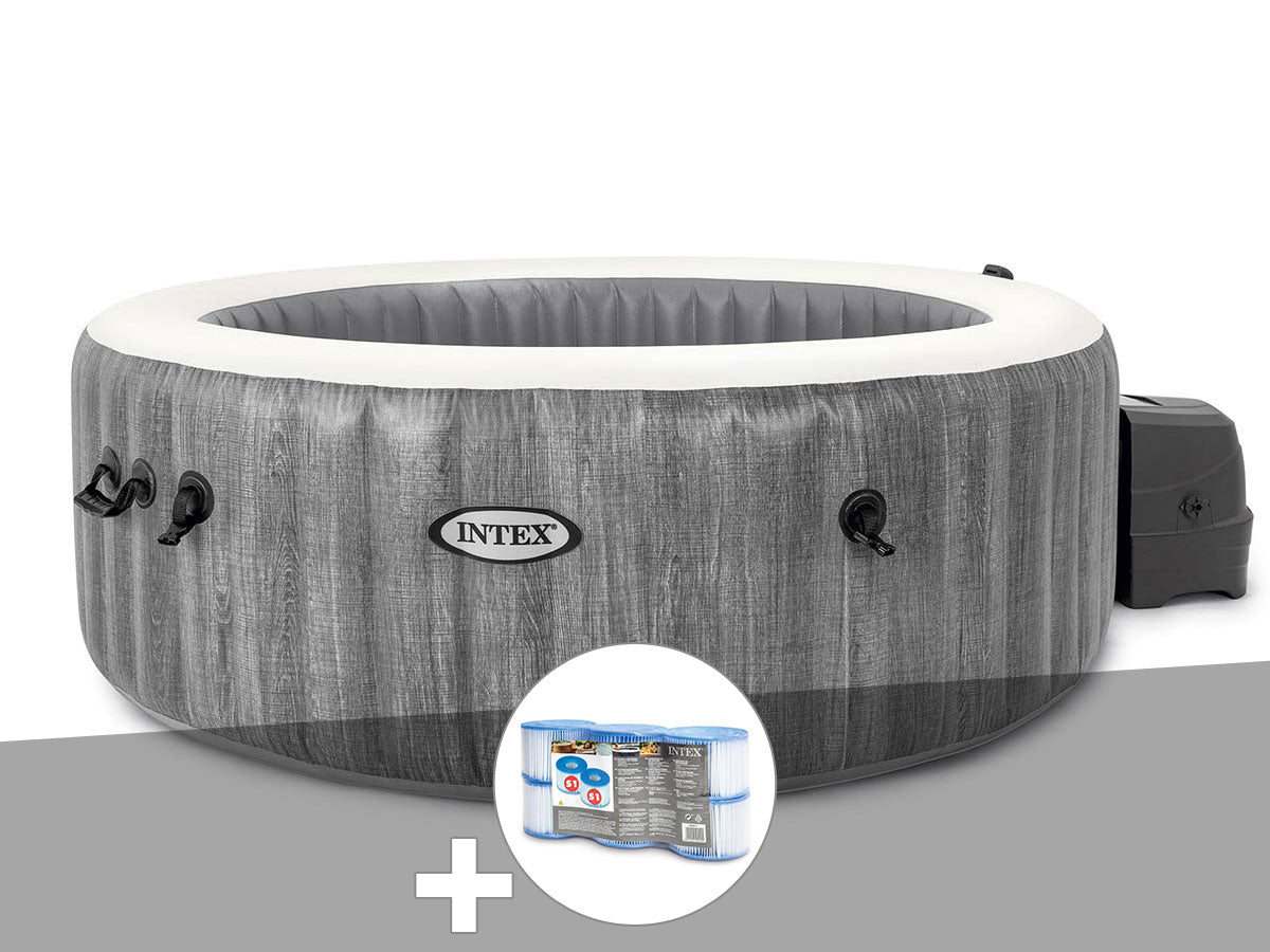 Spa gonflable PureSpa Baltik rond Bulles 4 places - Intex