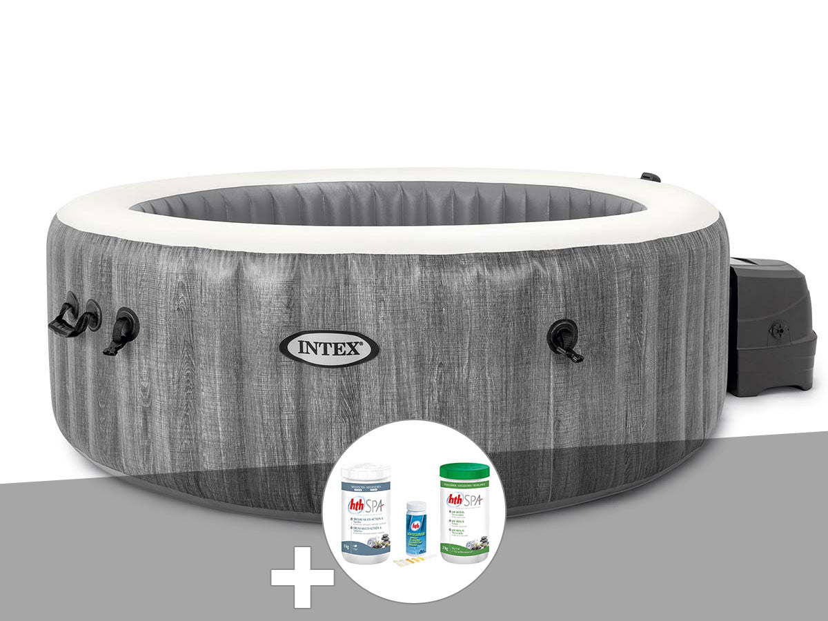 Spa gonflable PureSpa Baltik rond Bulles 4 places - Intex