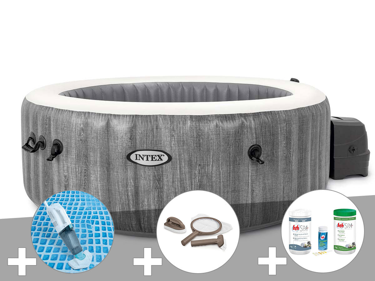 Spa gonflable PureSpa Baltik rond Bulles 6 places - Intex