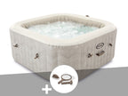 Spa gonflable PureSpa Chevron carré Bulles 4 places - Intex