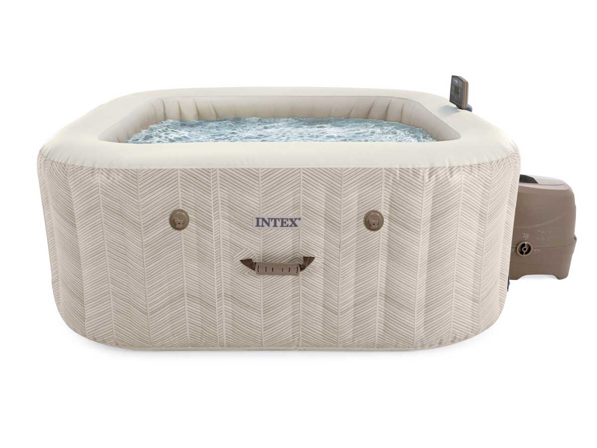 Spa gonflable PureSpa Chevron carré Bulles 4 places - Intex
