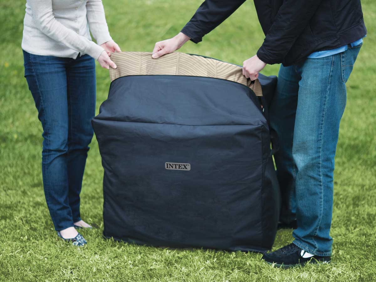 Spa gonflable PureSpa Chevron carré Bulles 4 places - Intex