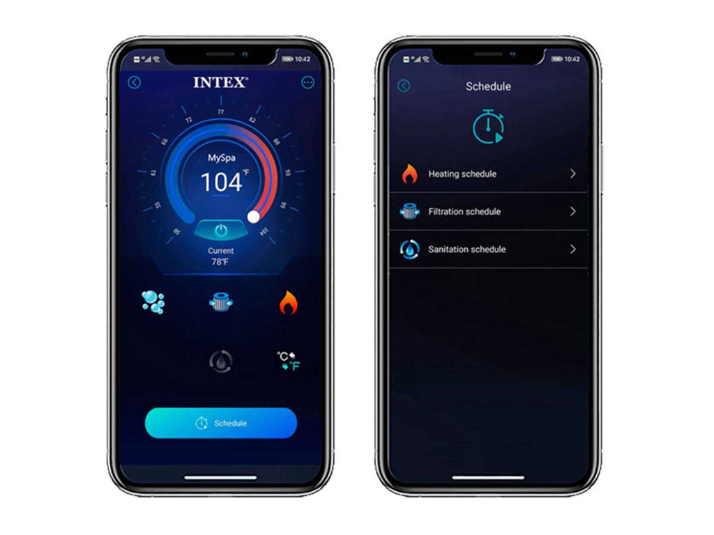 Spa gonflable PureSpa Chevron carré Bulles 4 places - Intex