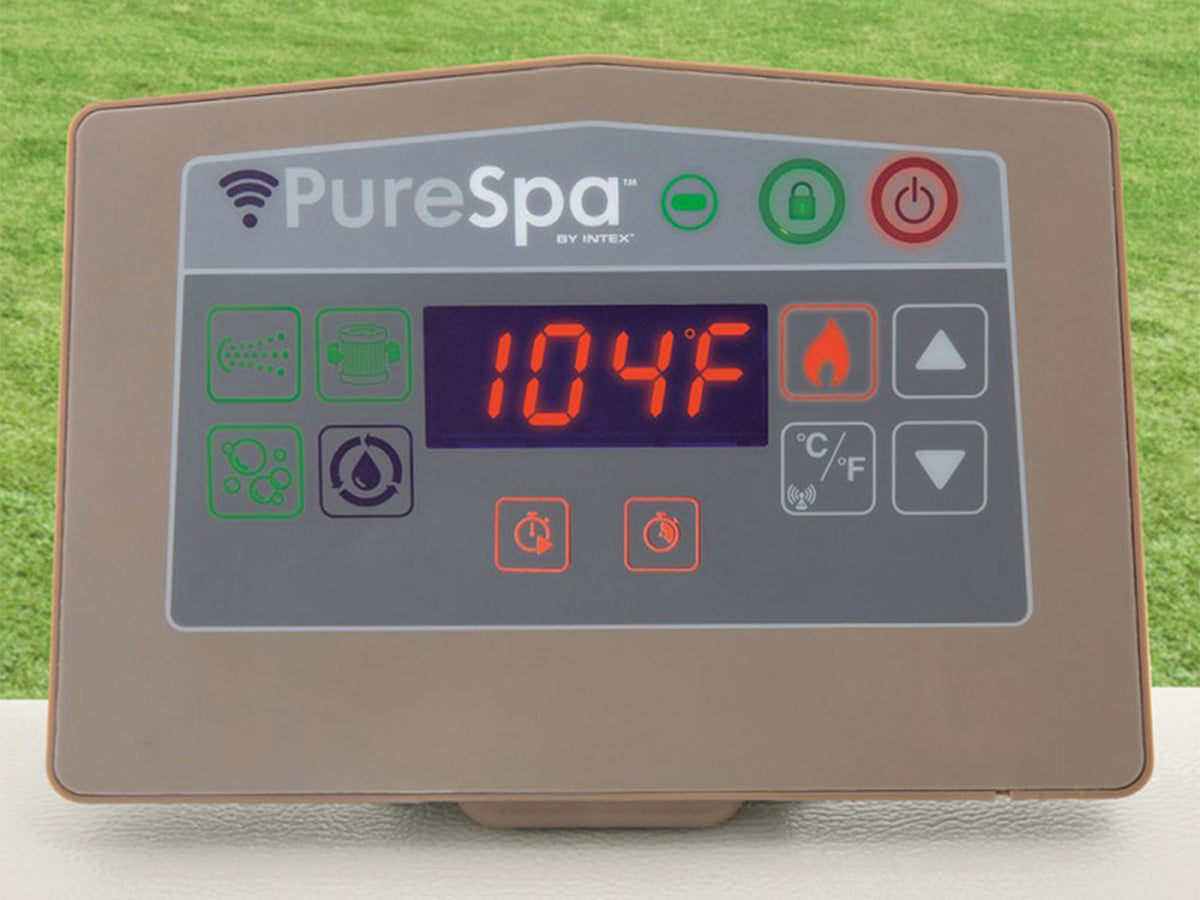 Spa gonflable PureSpa Chevron carré Bulles 4 places - Intex