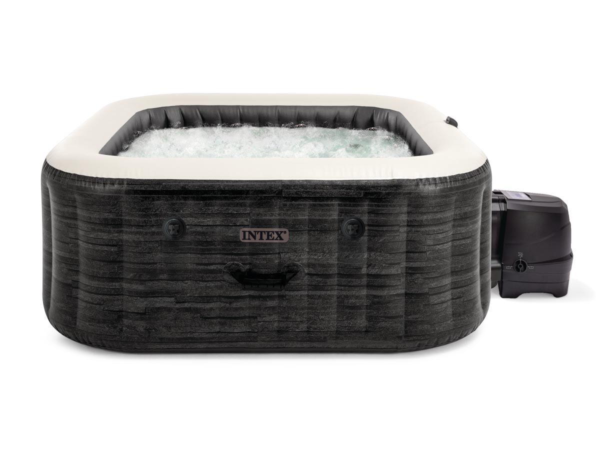 Spa gonflable PureSpa Ardoise carré Bulles 4 places - Intex