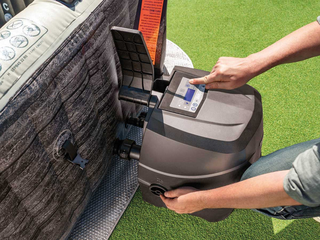 Spa gonflable PureSpa Ardoise carré Bulles 4 places - Intex