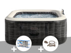 Spa gonflable PureSpa Ardoise carré Bulles 6 places - Intex