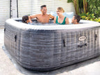 Spa gonflable PureSpa Ardoise carré Bulles 6 places - Intex