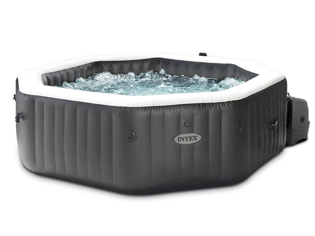 Spa gonflable PureSpa Carbone octogonal Bulles et Jets 4 places - Intex