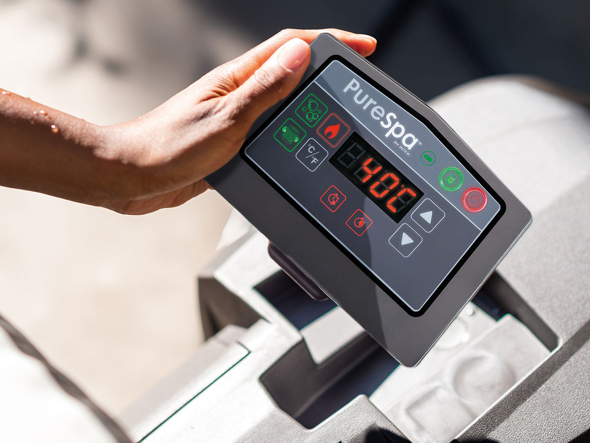 Spa gonflable PureSpa Carbone octogonal Bulles et Jets 4 places - Intex