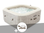 Spa gonflable PureSpa Chevron carré Bulles 6 places - Intex