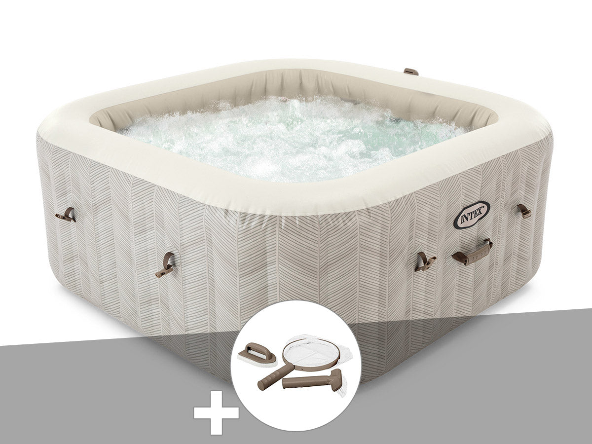 Spa gonflable PureSpa Chevron carré Bulles 6 places - Intex