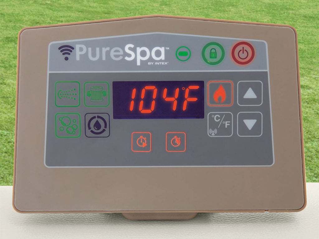 Spa gonflable PureSpa Chevron carré Bulles 6 places - Intex