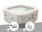 Spa gonflable PureSpa Chevron carré Bulles 6 places - Intex