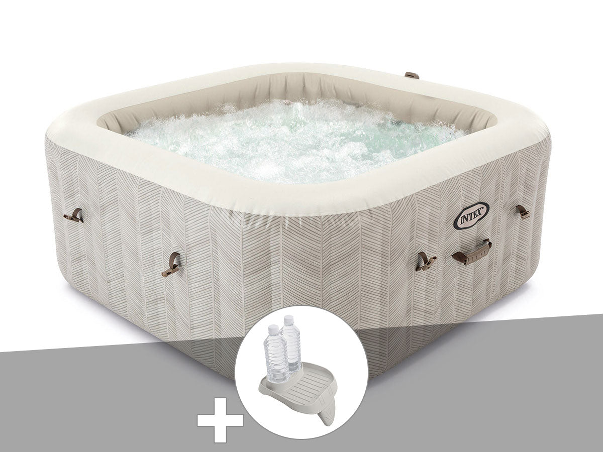 Spa gonflable PureSpa Chevron carré Bulles 6 places - Intex