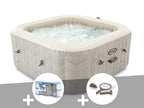 Spa gonflable PureSpa Chevron carré Bulles 6 places - Intex