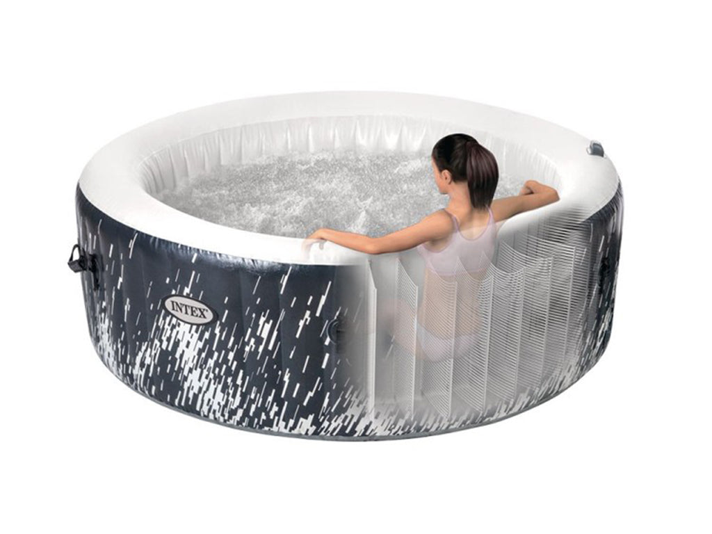Spa gonflable PureSpa Galaxie rond Bulles avec LED 4 places - Intex