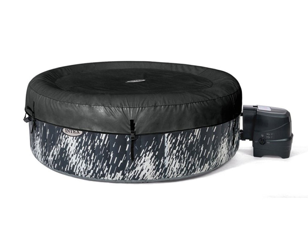 Spa gonflable PureSpa Galaxie rond Bulles avec LED 4 places - Intex