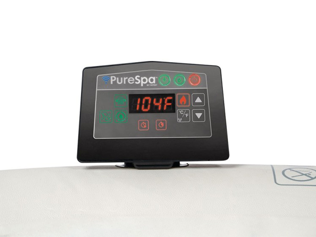 Spa gonflable PureSpa Galaxie rond Bulles avec LED 4 places - Intex