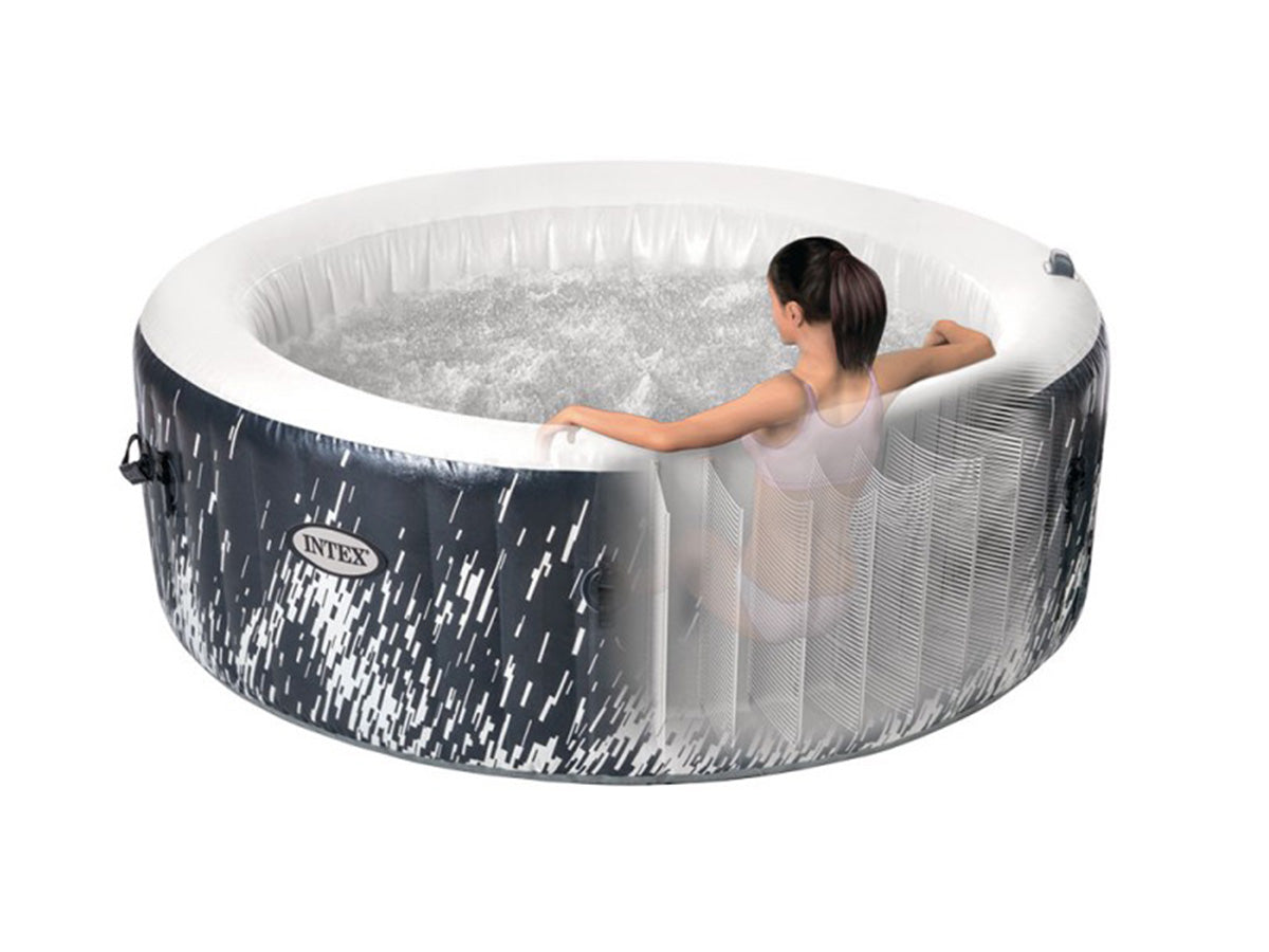 Spa gonflable PureSpa Galaxie rond Bulles avec LED 4 places - Intex
