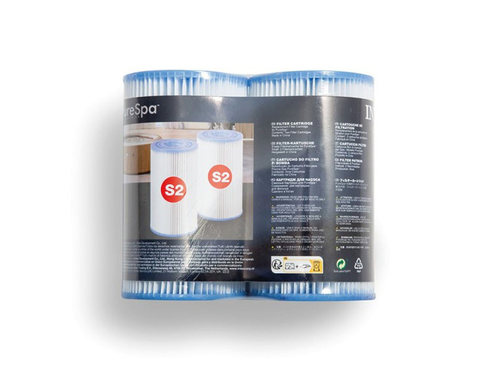 Lot de 2 filtres S2 pour spa gonflable - Intex
