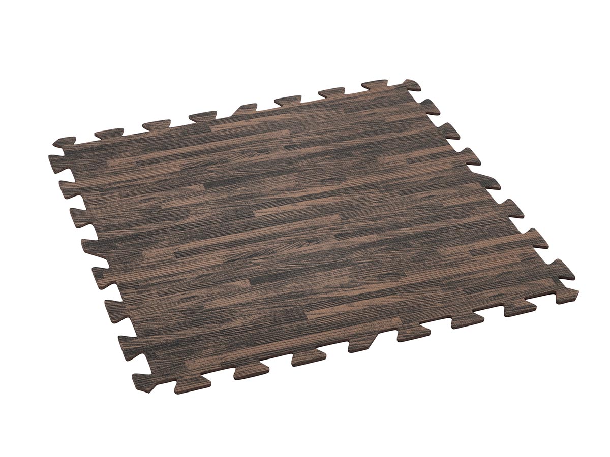 Lot de 12 dalles de protection de sol en mousse 50,8 x 50,8 cm effet bois pour piscine et spa - Bestway