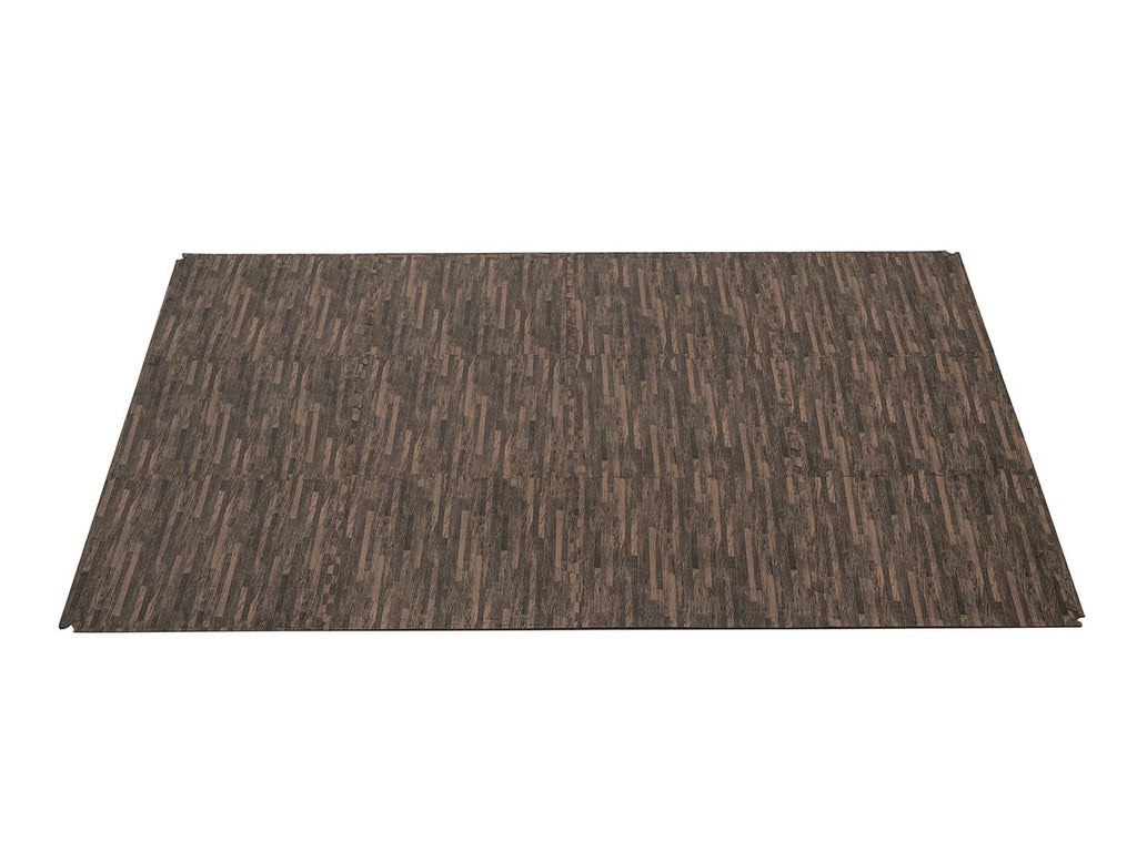 Lot de 12 dalles de protection de sol en mousse 50,8 x 50,8 cm effet bois pour piscine et spa - Bestway