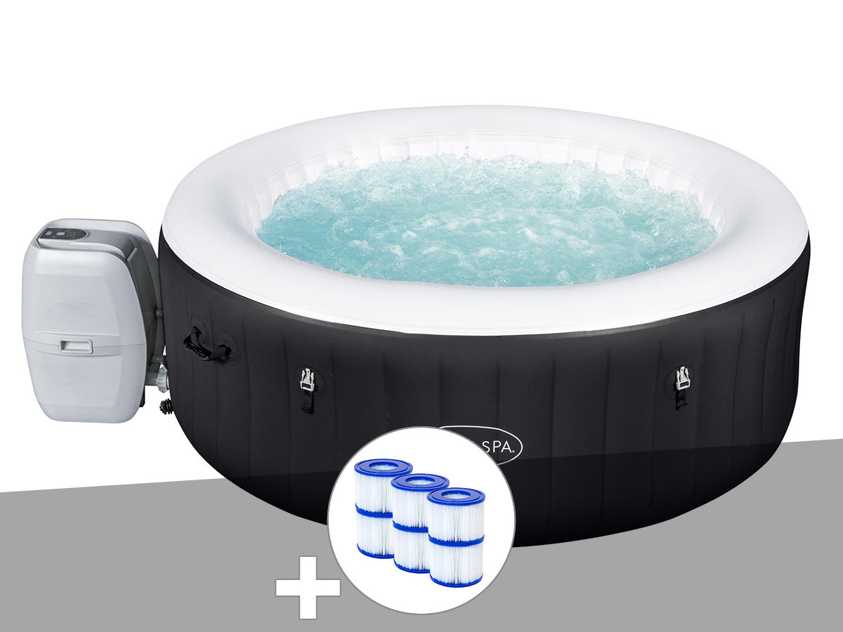 Spa gonflable Lay-Z-Spa Miami rond Airjet 4 places - Bestway