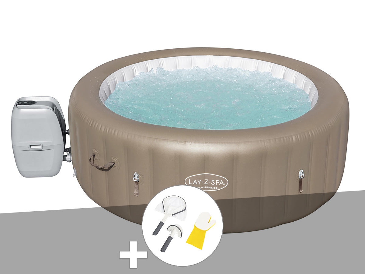 Spa gonflable Lay-Z-Spa Palm Springs rond Airjet 4/6 places - Bestway