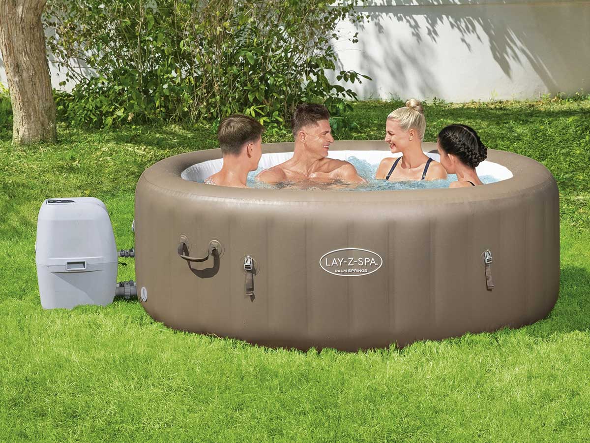 Spa gonflable Lay-Z-Spa Palm Springs rond Airjet 4/6 places - Bestway