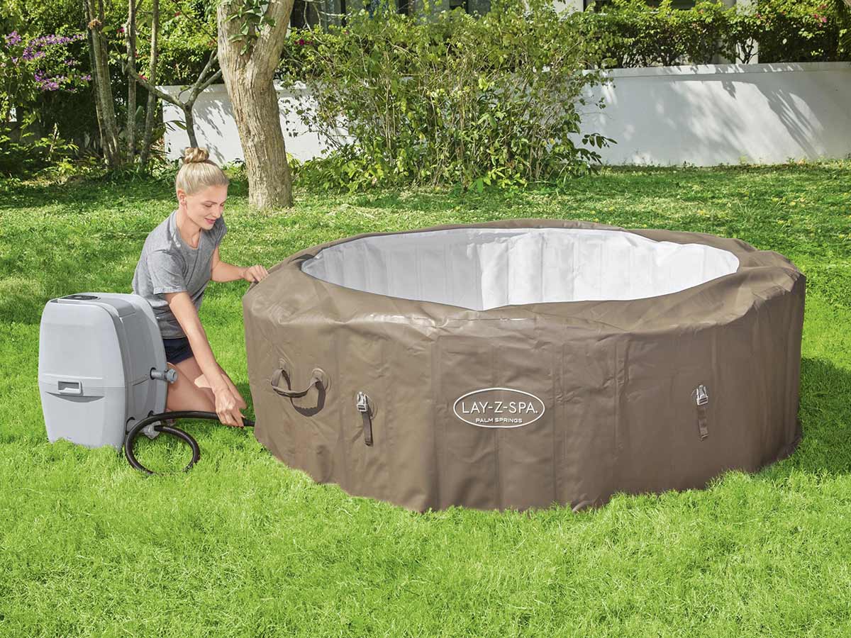Spa gonflable Lay-Z-Spa Palm Springs rond Airjet 4/6 places - Bestway