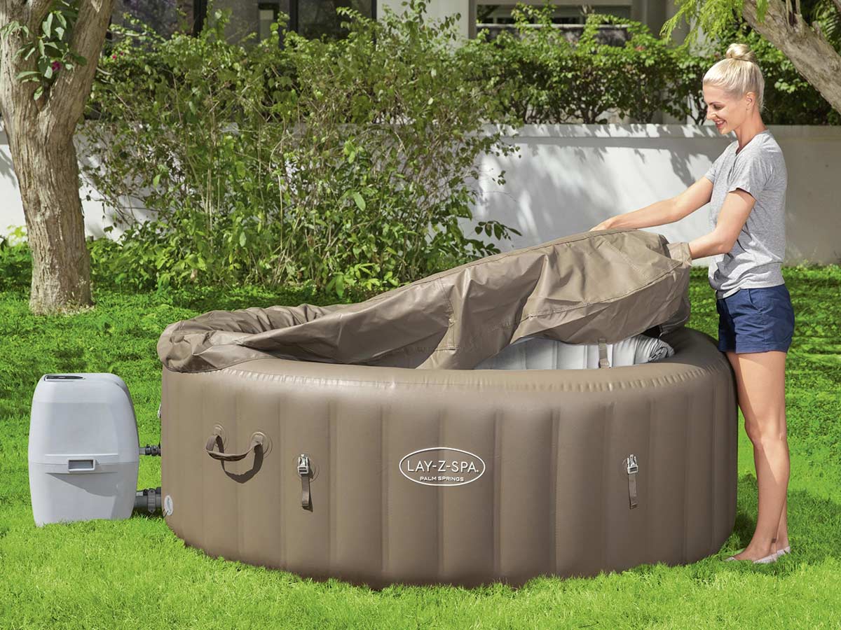 Spa gonflable Lay-Z-Spa Palm Springs rond Airjet 4/6 places - Bestway